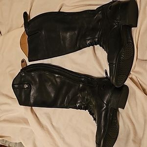 Ariat Women's Tall Black Riding Boot Women's Black Leather Size 7.5